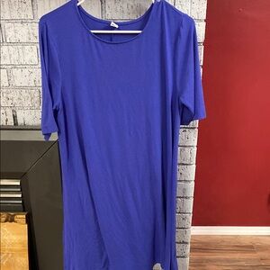 Old Navy Blue Relaxed Short Sleeve Dress